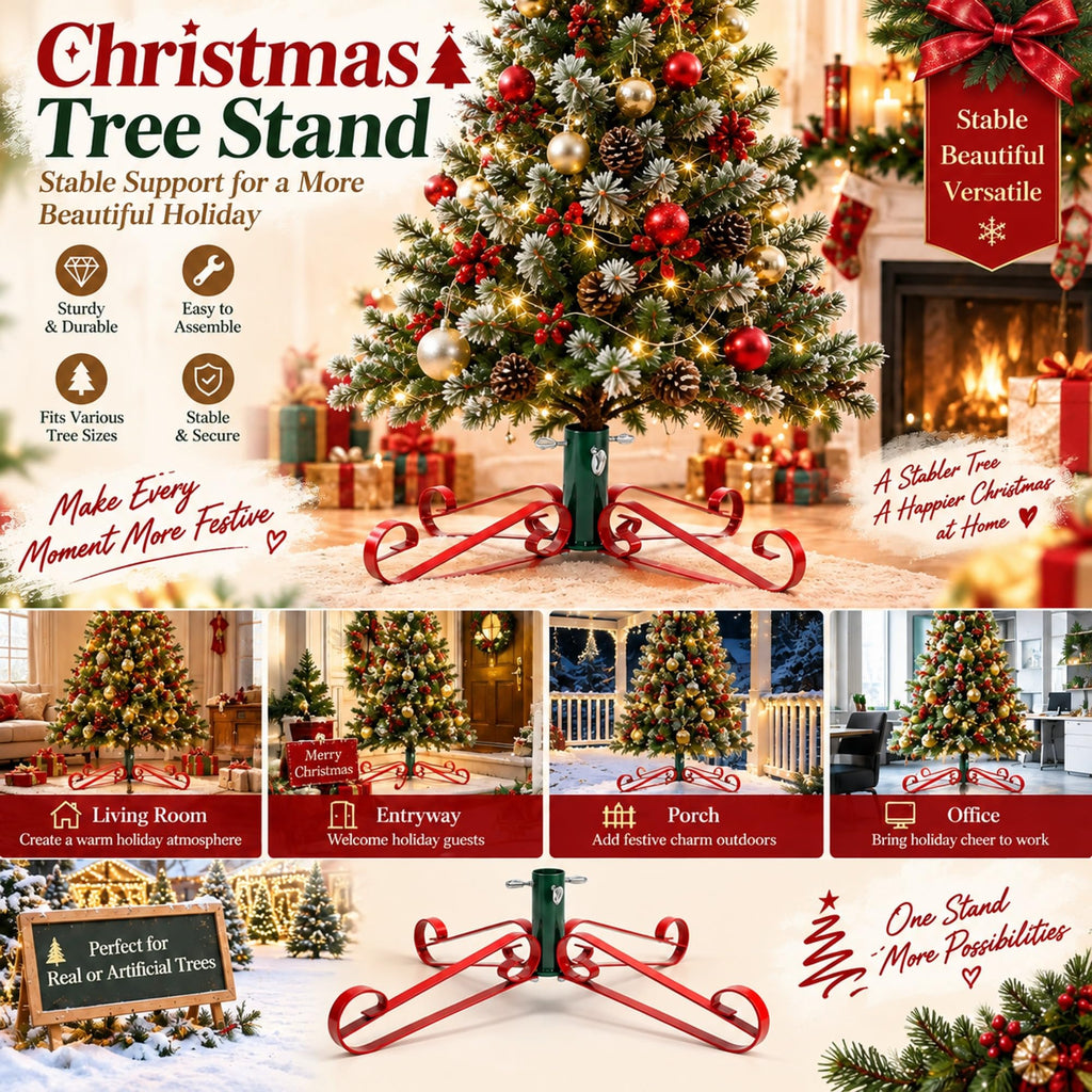 Christmas Tree Stand for Artificial Fake Tree 4 to 8 FT, Mix