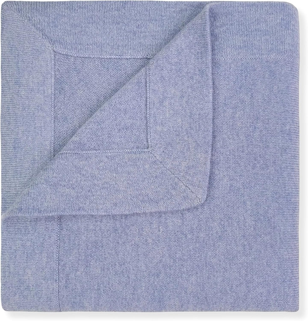 100% Cashmere Baby Blanket, Blue, 0-6 Months