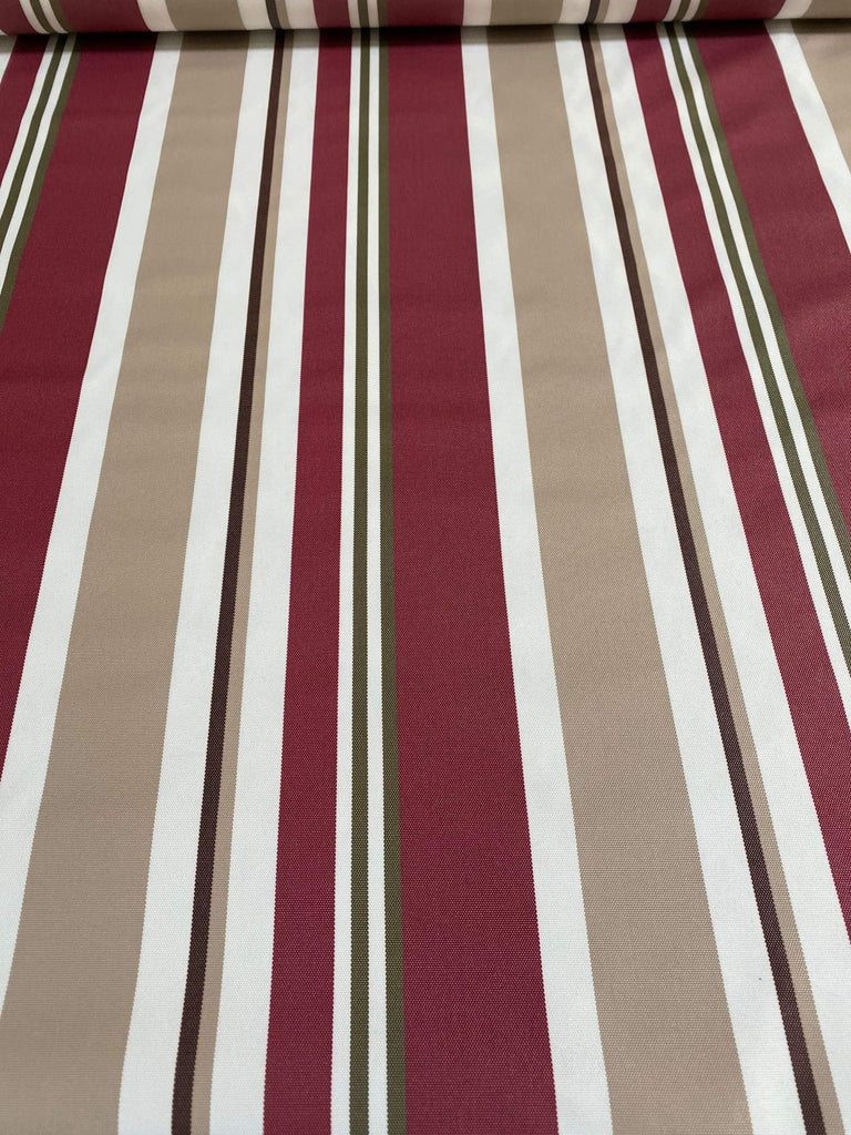 Upholstery Moroccan White on Grey Waterproof Outdoor Canvas Fabric 60" Wide (Burgundy)