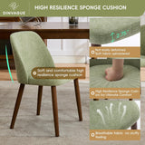 Upholstered Dining Chairs Set of 2,Solid Wood Legs,Modern Dining Chairs Set of 2