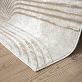 Abani Cream Area Rug for Living Room, Bedroom -Mid-Century Modern- 6' x 9' -Durable & Easy to Clean
