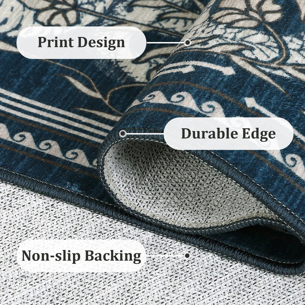 Snake Gothic Washable 2x6 Kitchen Runner Rug Dark Whimsical Moody Witchy Unique Soft Long Rugs Hallway Bedroom Indoor