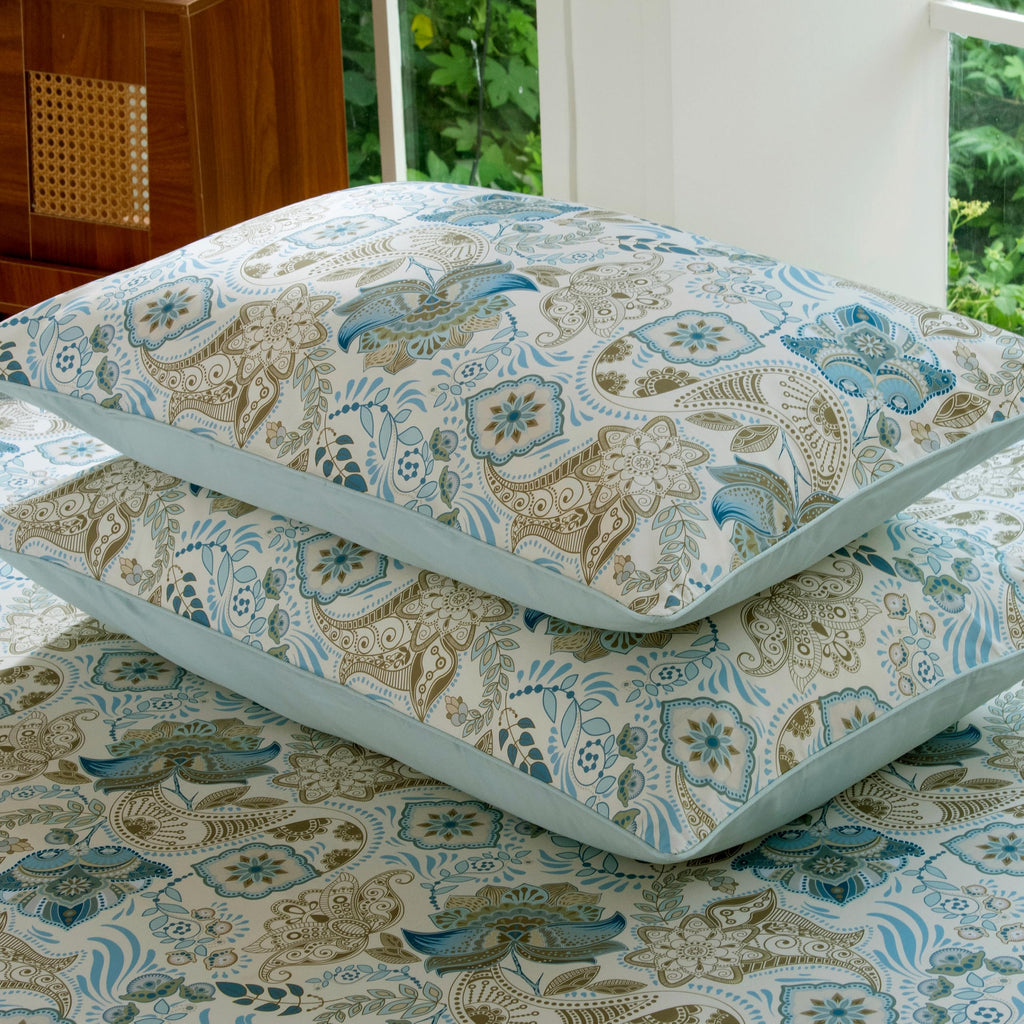 Vintage Classic Rural Paisley Flower 3Pcs Duvet Cover Set