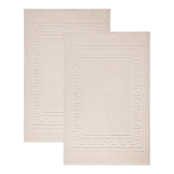 Heavyweight Cotton Bath Mats, Bath Rugs Accessories, Washable Rug For Shower, Bath, Toilet, Modern Decor, No Backing