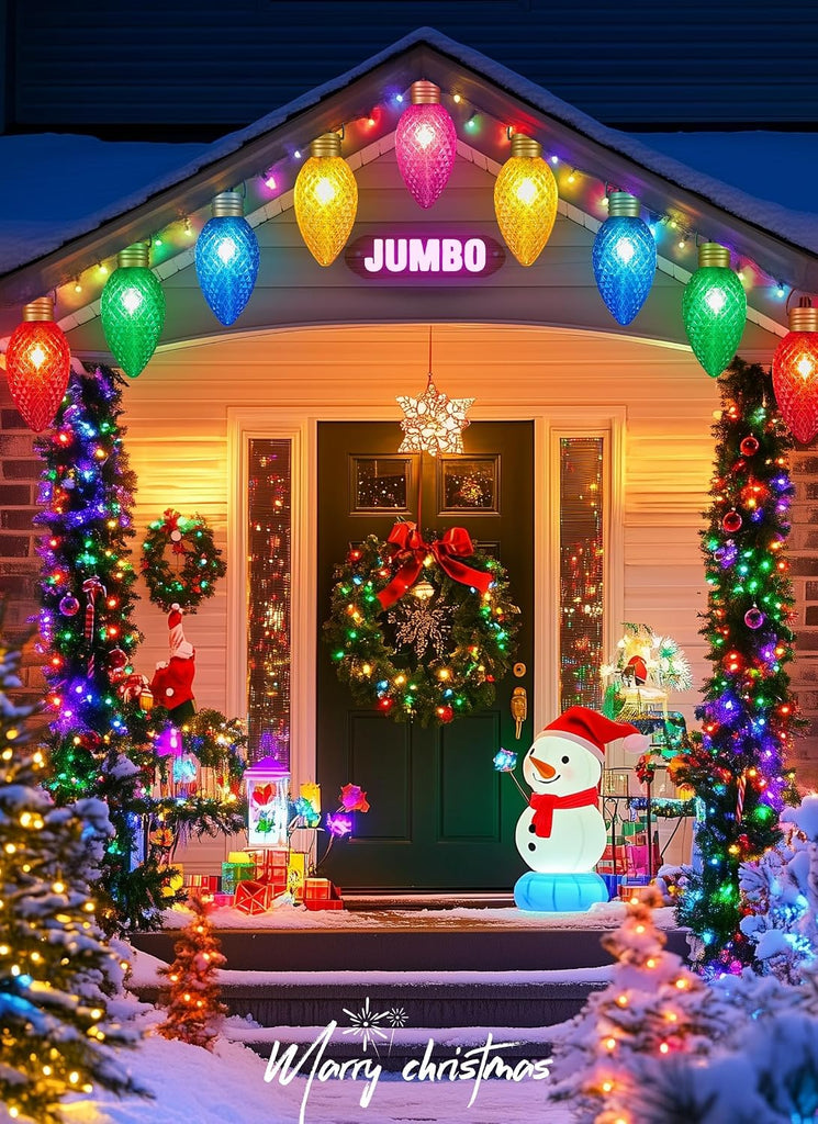 Strawberry Super Jumbo Christmas Lights Outdoor, 11FT 5 LED