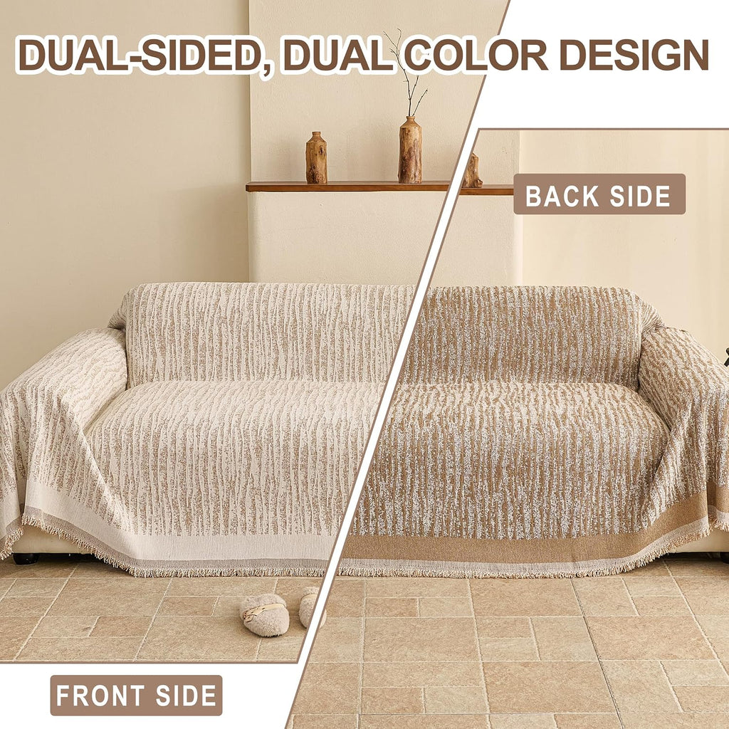 Couch Covers for Dogs 3 Cushion Reversible, Sofa Cover Washable, Loveseat Slipcovers for Pet, Furniture Protector