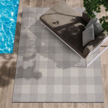 Outdoor Rug - Modern Area Rugs for Indoor and Outdoor Patios, Kitchen and Hallway mats - Easy Cleaning Non Shedding