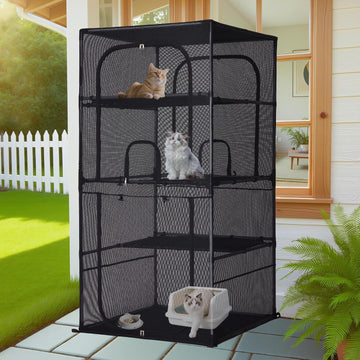 Catio Outdoor Cat Enclosure Window 61.4" H Large Cat Cage