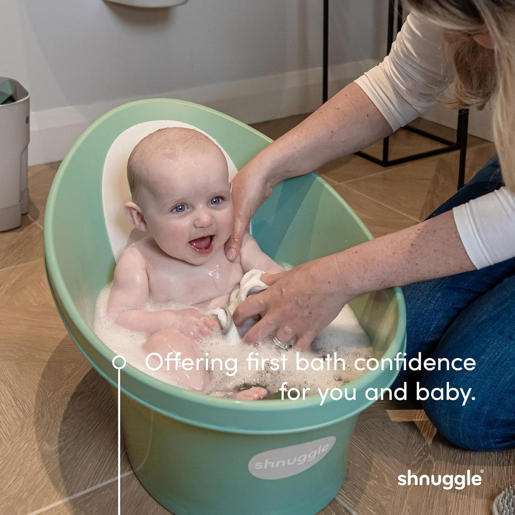Newborn Baby Bath | Built in Support Bump and Soft Backrest | Suitable from Newborn | Bath Seat Support Includes Plug