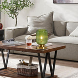 Glass Table Lamps Mid Century Modern Globe, Dimmable Green Table Lamp, Small Gold Table Lamp