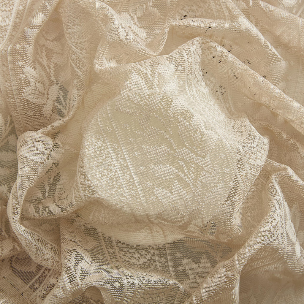 Sophia Lace Swag Curtains, Kitchen Valance - Linen Taupe, 28x36, Set of 2