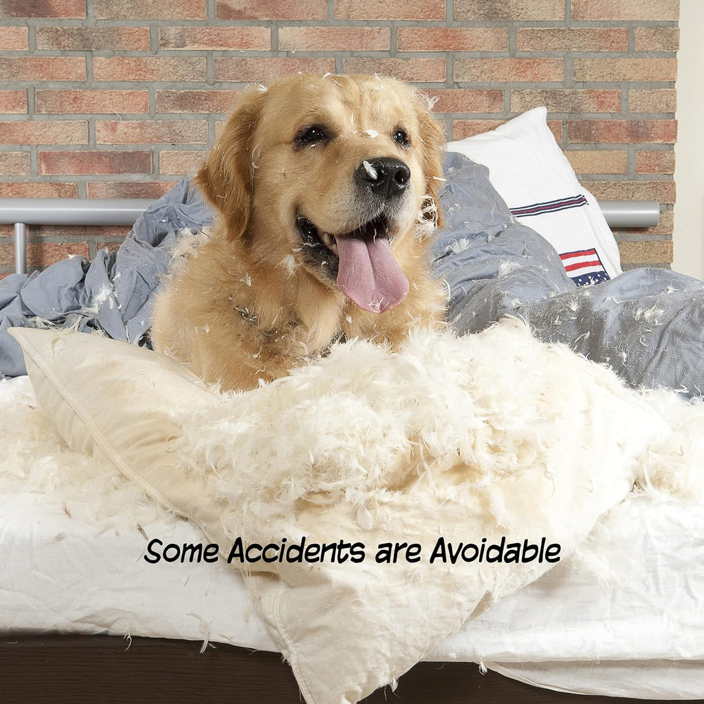Pet Gate - Dog Gate for Doorways, Stairs or House - Freestanding, Folding, Accordion Style, MDF Wooden Indoor Dog
