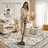 10x14 Area Rugs Living Room: Washable Vintage Rug Large Non-Slip Stain Resistant Ultra Soft Low Pile