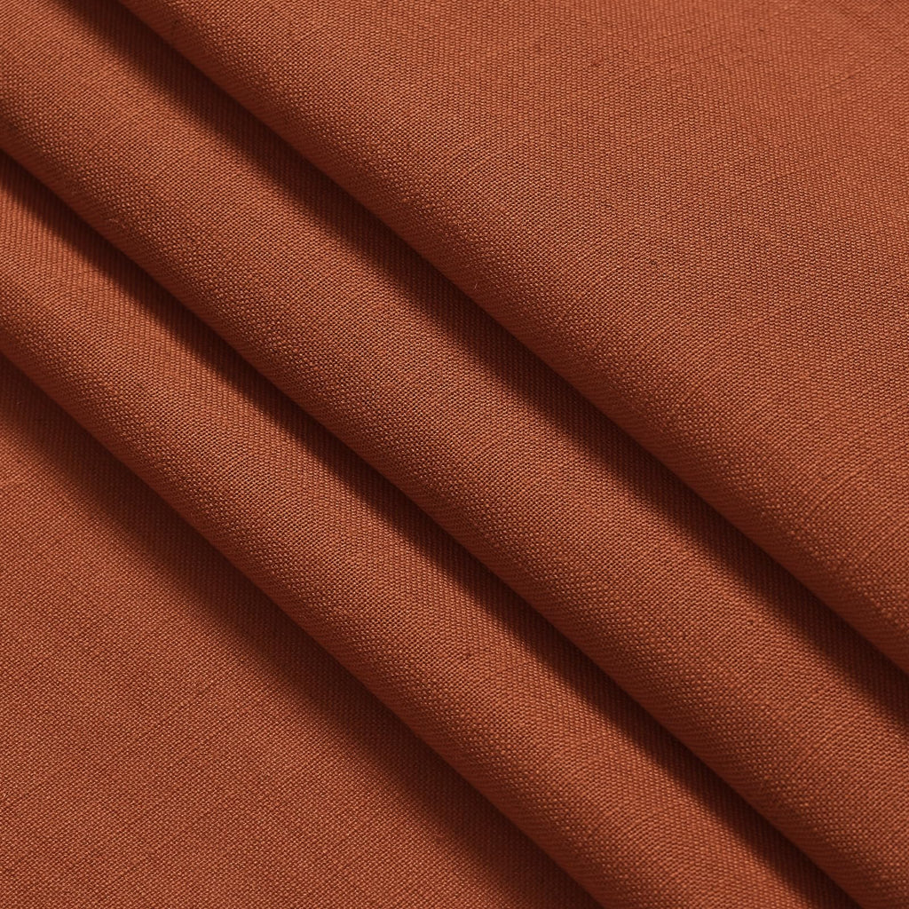 Terracotta Linen Curtains 92 inches Long 2 Panel Set Back Tab Rod Pocket Rustic Farmhouse Boho Curtains Semi Sheer