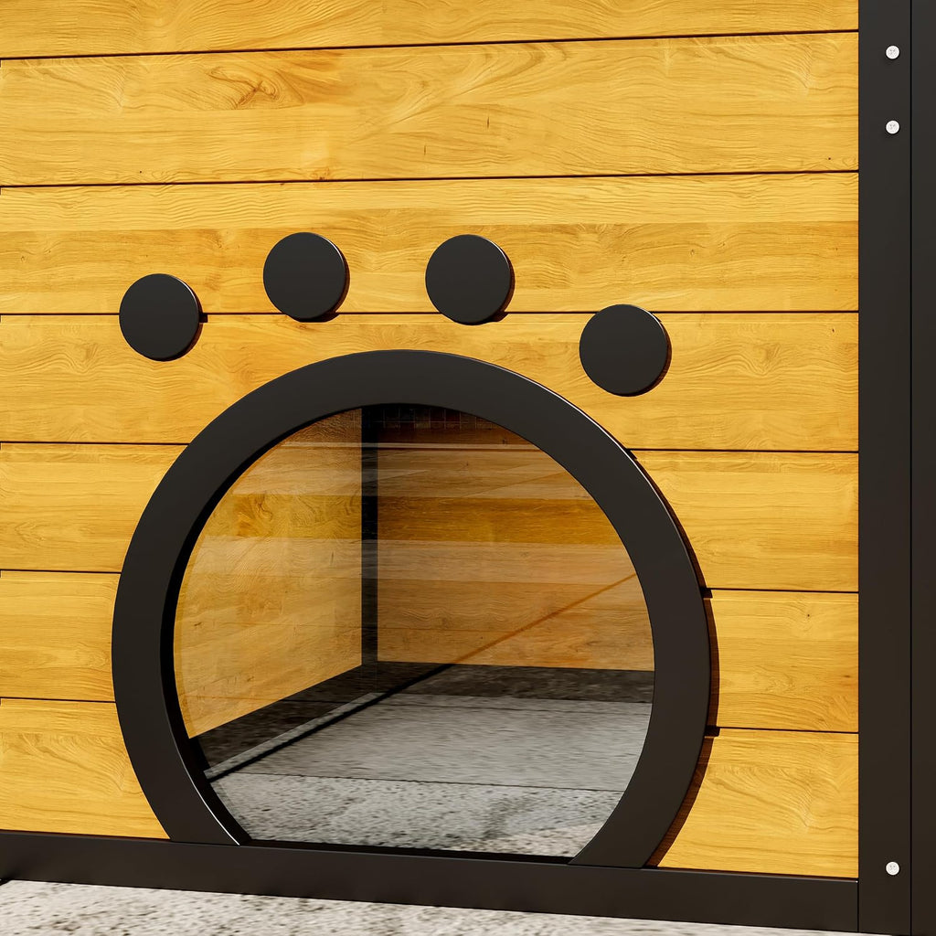 Large Cat Catio 4 Tiers Cat Enclosure for Outdoor, Brown