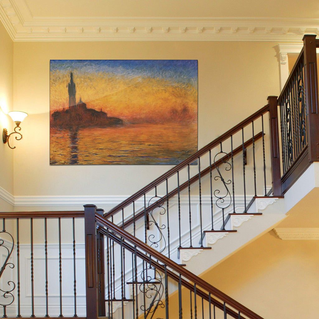 Twilight, Venice, 1908 By Claude Monet Canvas Prints Wrapped Gallery Wall Art | Stretched and Framed Ready to Hang