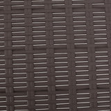 Blanche Outdoor Faux Wicker Chaise Lounge, Dark Brown