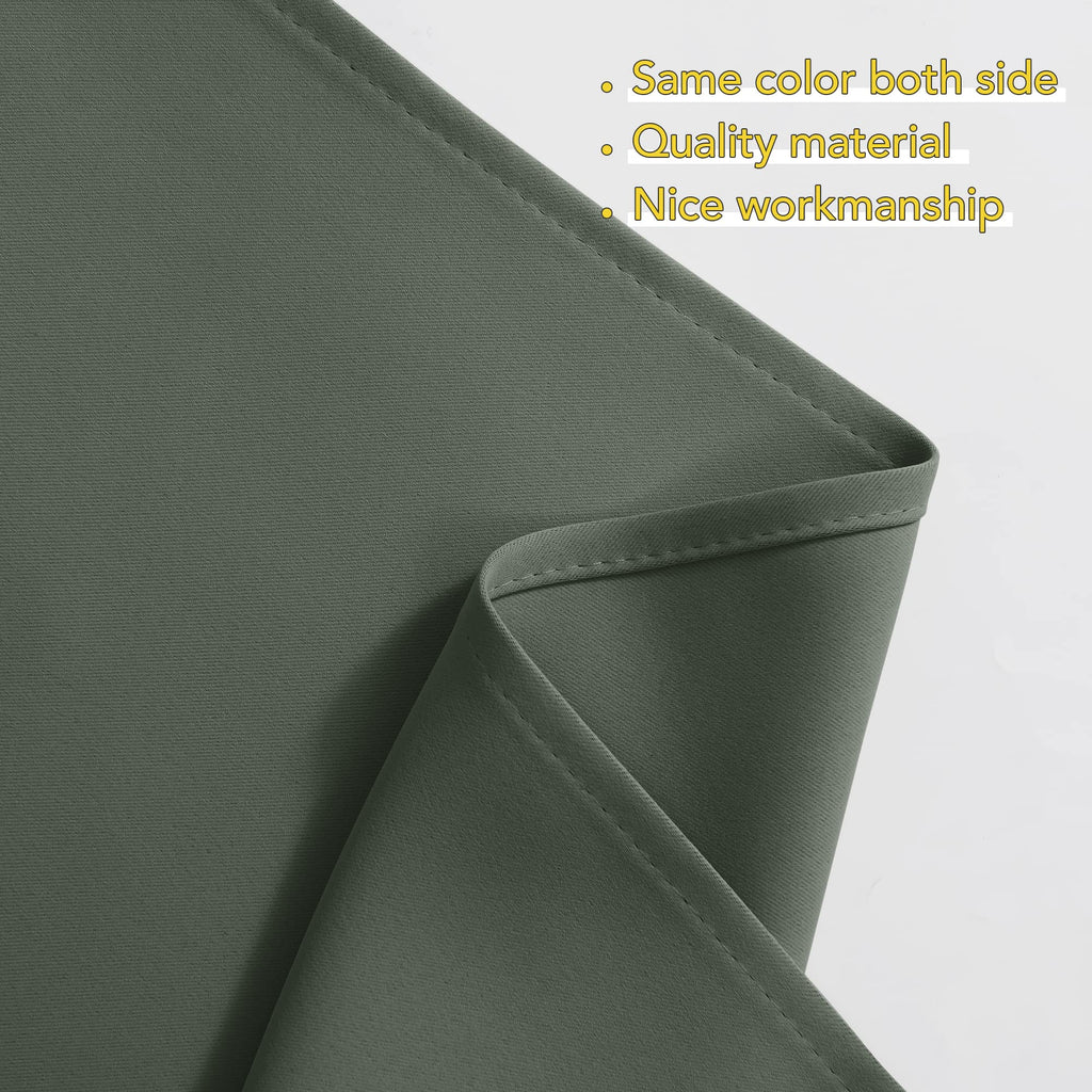 Short Curtains for Small Windows, Thermal Insutaled Room Darkening Farmhouse Curtain Shade Rod Pocket Swag Curtain