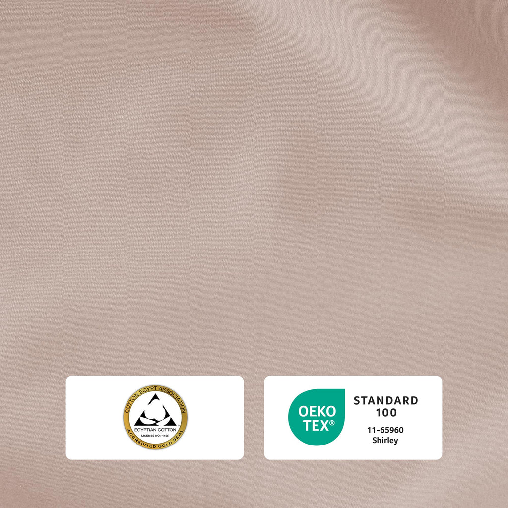 Sheet Set, 100% Egyptian Cotton Percale, Blush Rose, Soft, 4Pc