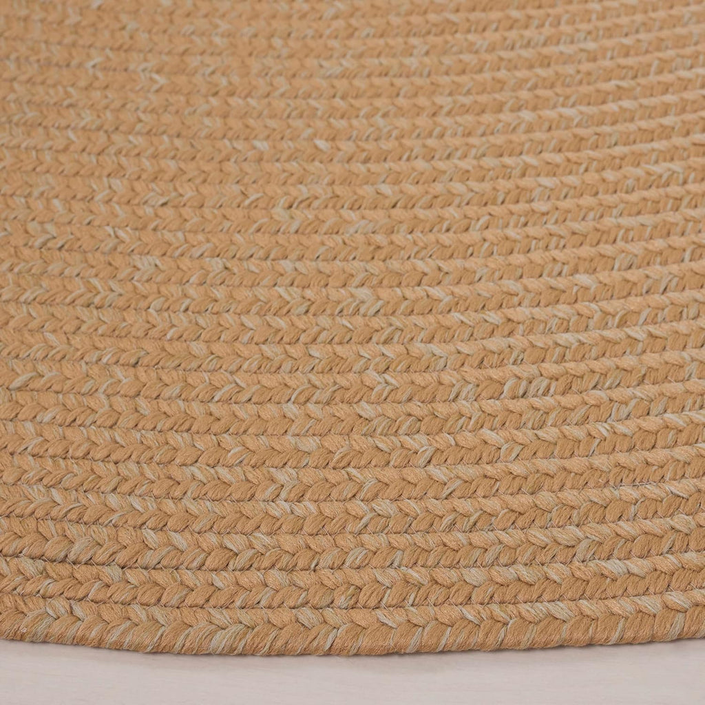Braided Indoor/Outdoor Washable Oval Rug 4'x6', Beige BRD315D
