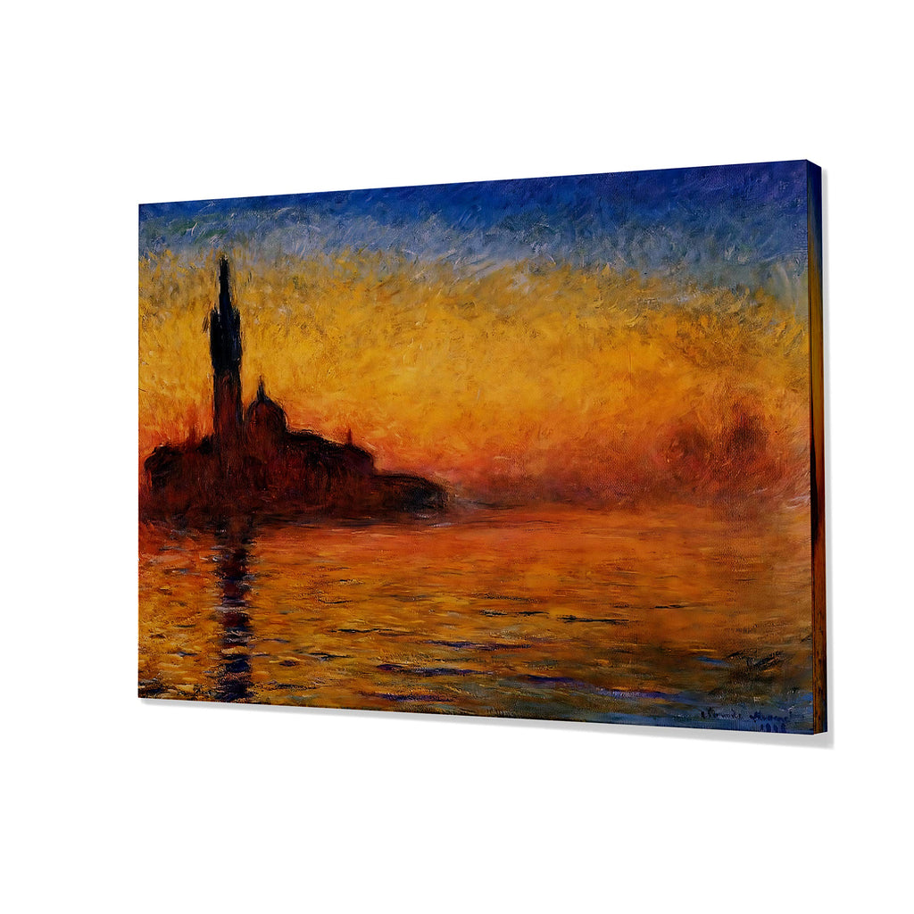 Twilight, Venice, 1908 By Claude Monet Canvas Prints Wrapped Gallery Wall Art | Stretched and Framed Ready to Hang