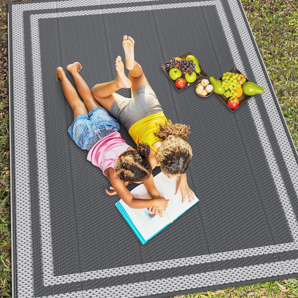 Outdoor Rug Portable Plastic Straw Camping Rugs for Outside RV