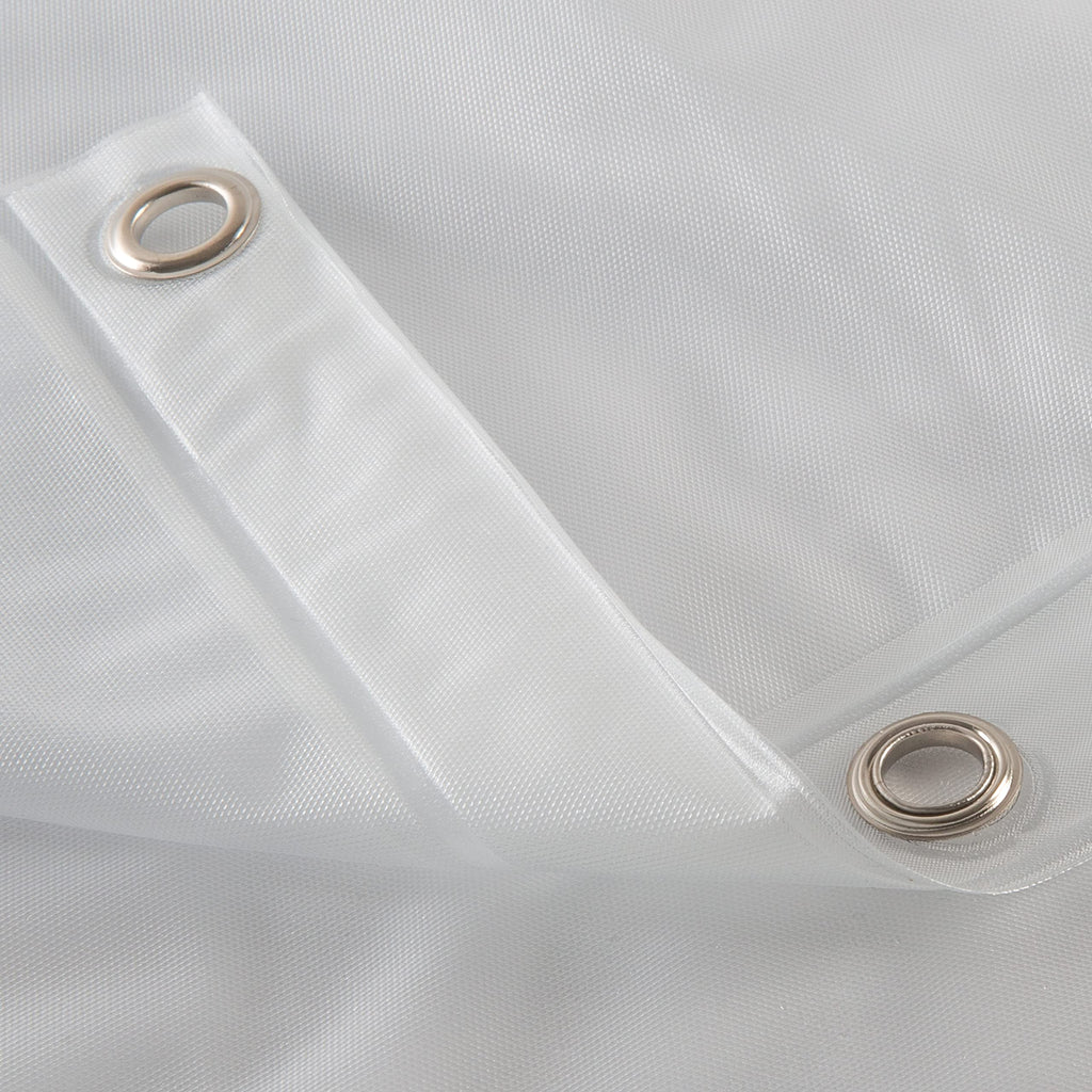 Waterproof Shower Curtain Liner, 4X's Splash Guard Suction Cup Leak Protection, 12 Rust Resistant Copper Grommets, 3