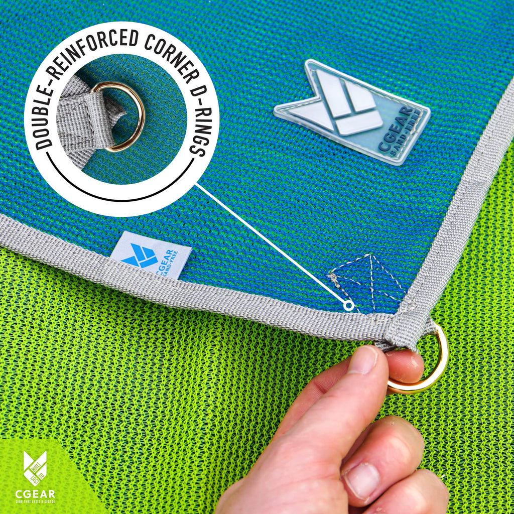 The Original Sand-Free Outdoor Camping Mat - Patented Technology, Water-Resistant and Anti-Fade Material