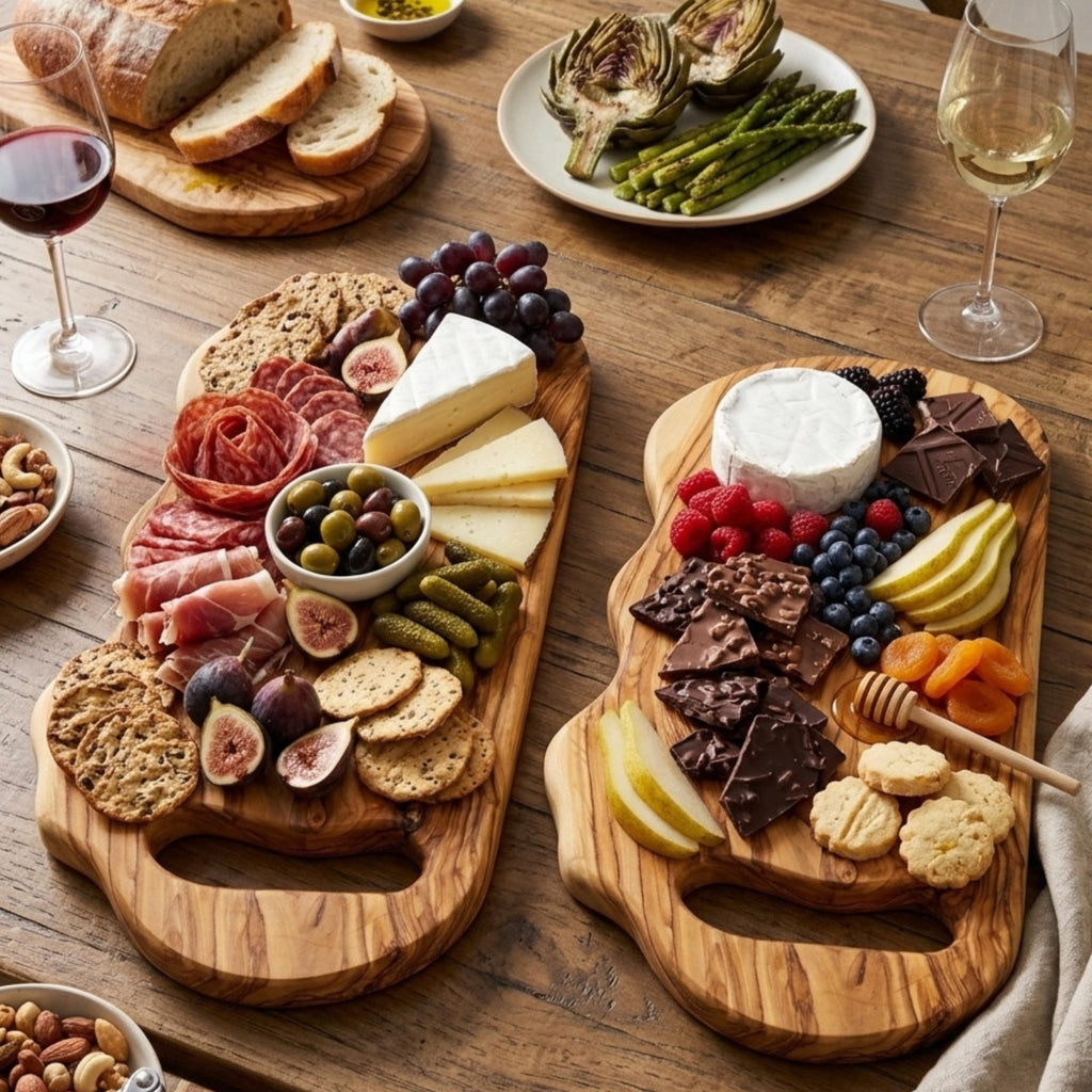 Olive Wood Cutting Board Large Wood Charcuterie Boards