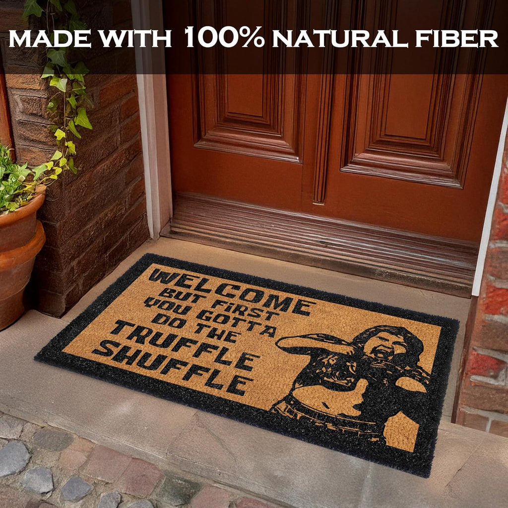 First You Gotta Do The Shuffle Doormat Outdoor 30x17 Inch Funny Welcome Mat | Funny Home Decor, Fan-Inspired Design