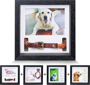 Pet Picture Frame Memorial - Dog Memorial Sentiment Frame, Black