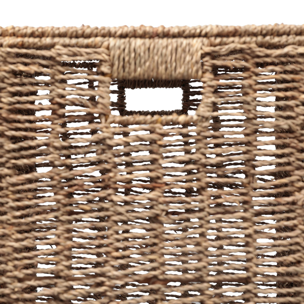 Reed Laundry Hamper Handwoven Seagrass 29.1 Gal 17.7" H, Natural
