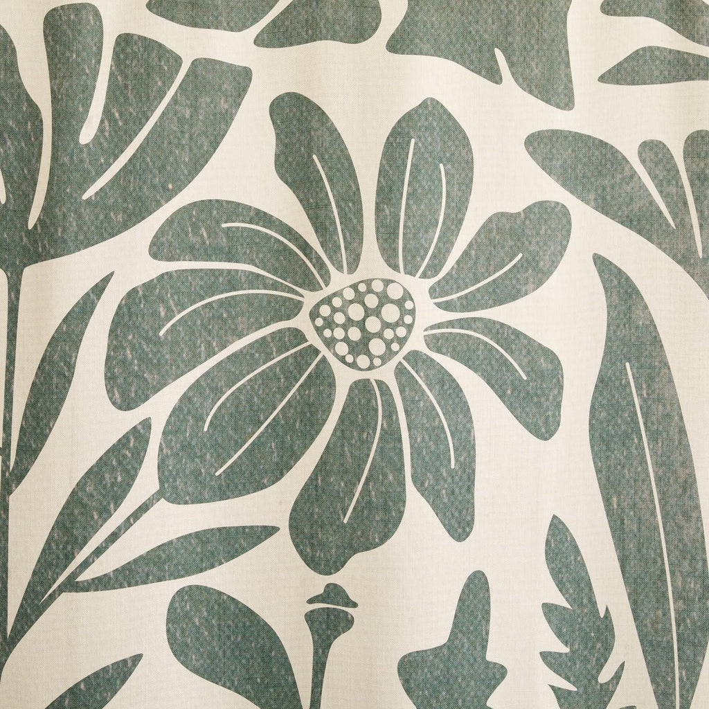 Vintage Floral Faux Linen Extra Long 78 Inches - Heavy Duty Modern Farmhouse Matisse Flowers Plants Botanical