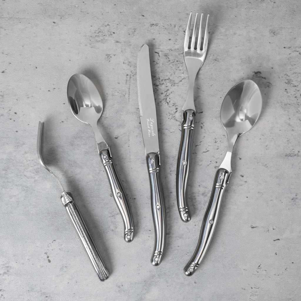 Laguiole Connoisseur 20-Piece Stainless-Steel Flatware Set