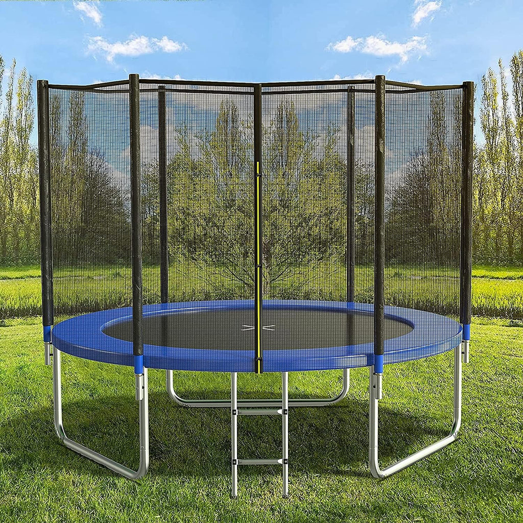 Trampoline with Net for Kids Outdoor 8 10 12 14 15FT ASTM 400LBS | Combo Bounce Jump for Kids and Adults Backyard