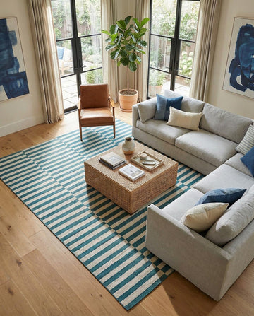 Soho Rug - 10' x 13' Turquoise Low Rug