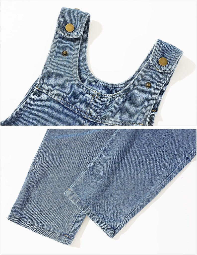 2025 Baby Denim Overall Toddler Soft Cute Workwear Bib Pants Jeans Jumpsuit Casual