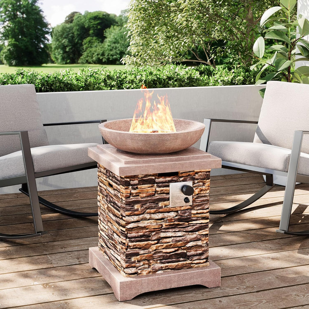 Outdoor Propane Fire Pit, Gas Fire Pit for Outside Patio