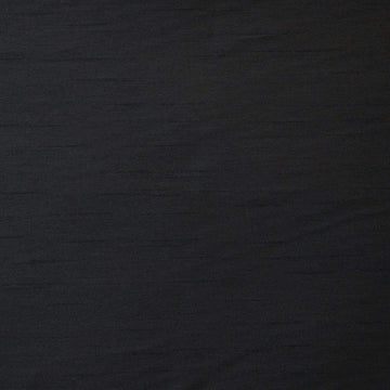 57" Wide Faux Dupioni Silk Drapery Fabric Black Color by The Yard