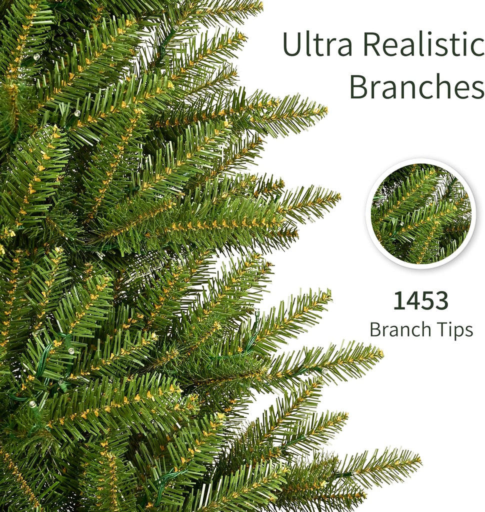 International 7.5ft Pre-Lit Slim Fraser Fir Christmas Tree