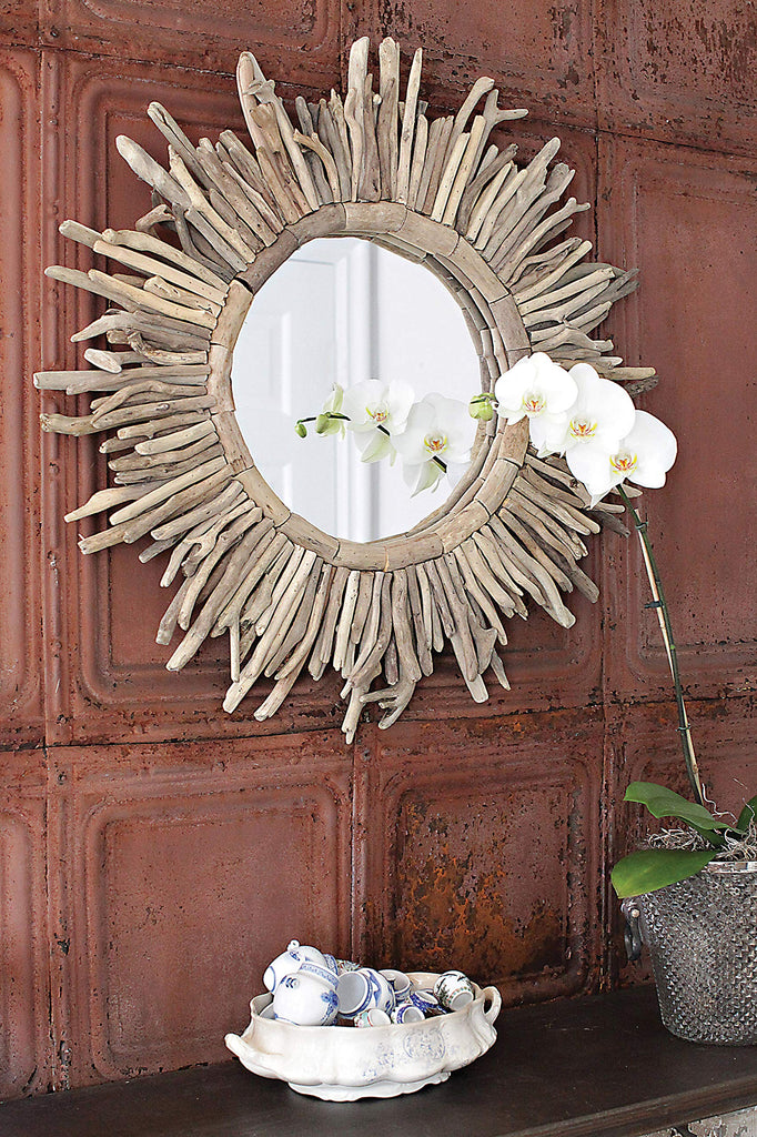 Driftwood Sunburst Mirror