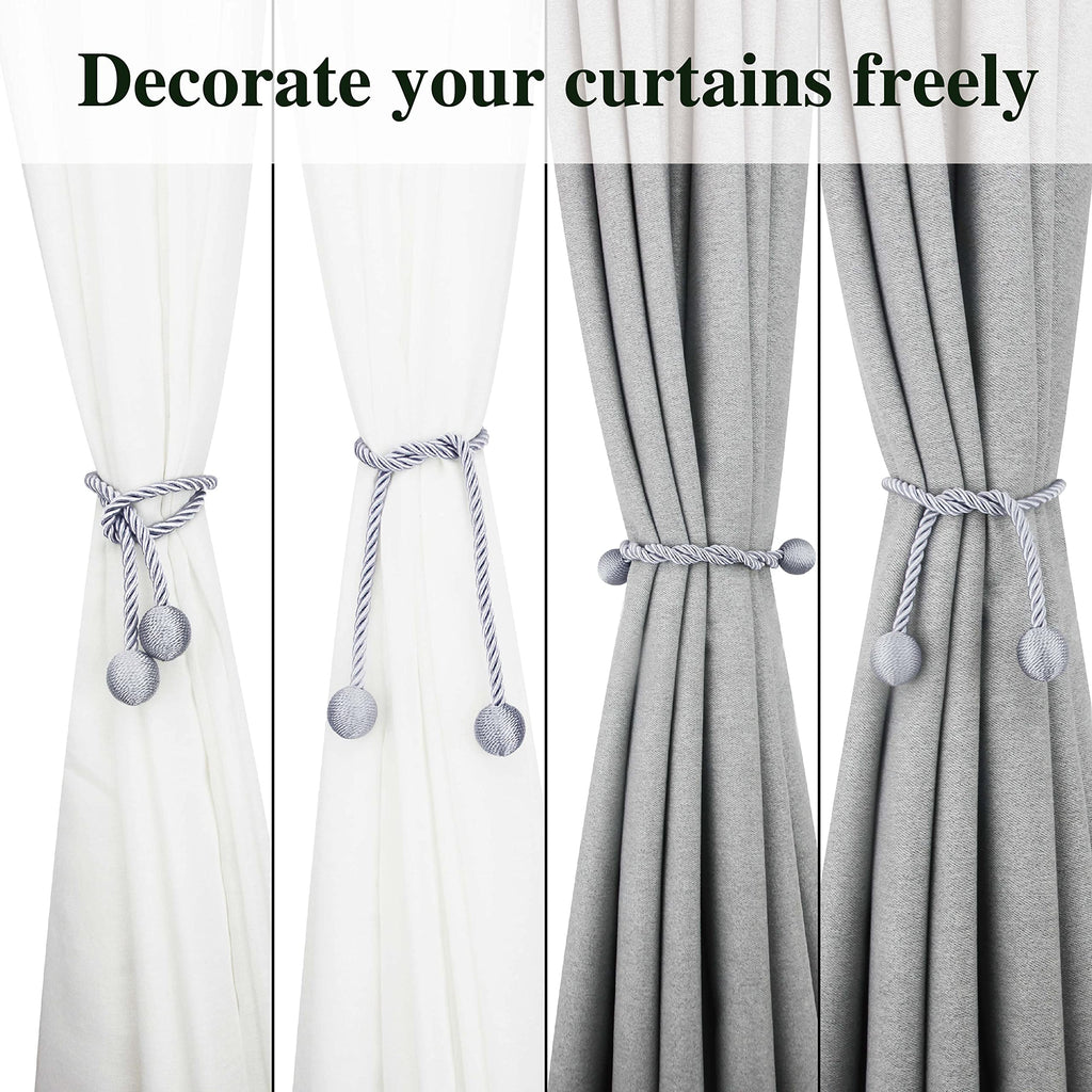 Curtain Tiebacks Outdoor Elegant Decorative Tie Backs Modern Rope Tiebacks for Drapes Window Curtain Holdbacks