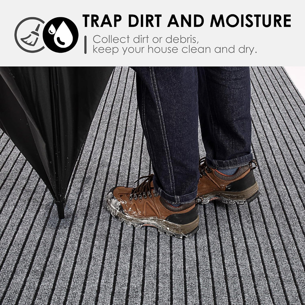 2Ft x 6Ft Outdoor Runner Rug Waterproof, Non Slip Rubber Backing