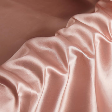 Rose Gold Silky Satin Fabric by the Yard, 63" Wide, 10 Yards