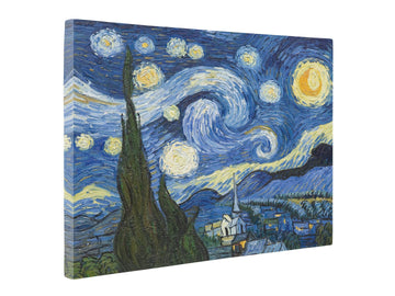 ART - The Starry Night, World's Most Famous Paintings Series, Canvas Wall Art Home Decor, Gallery Wrapped, Stretched
