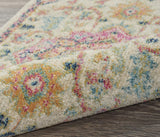 Home Passion Ivory Pink 8' x Round Area Rug - Easy Clean, Non Shedding, Bed Room, Living Room, Dinin