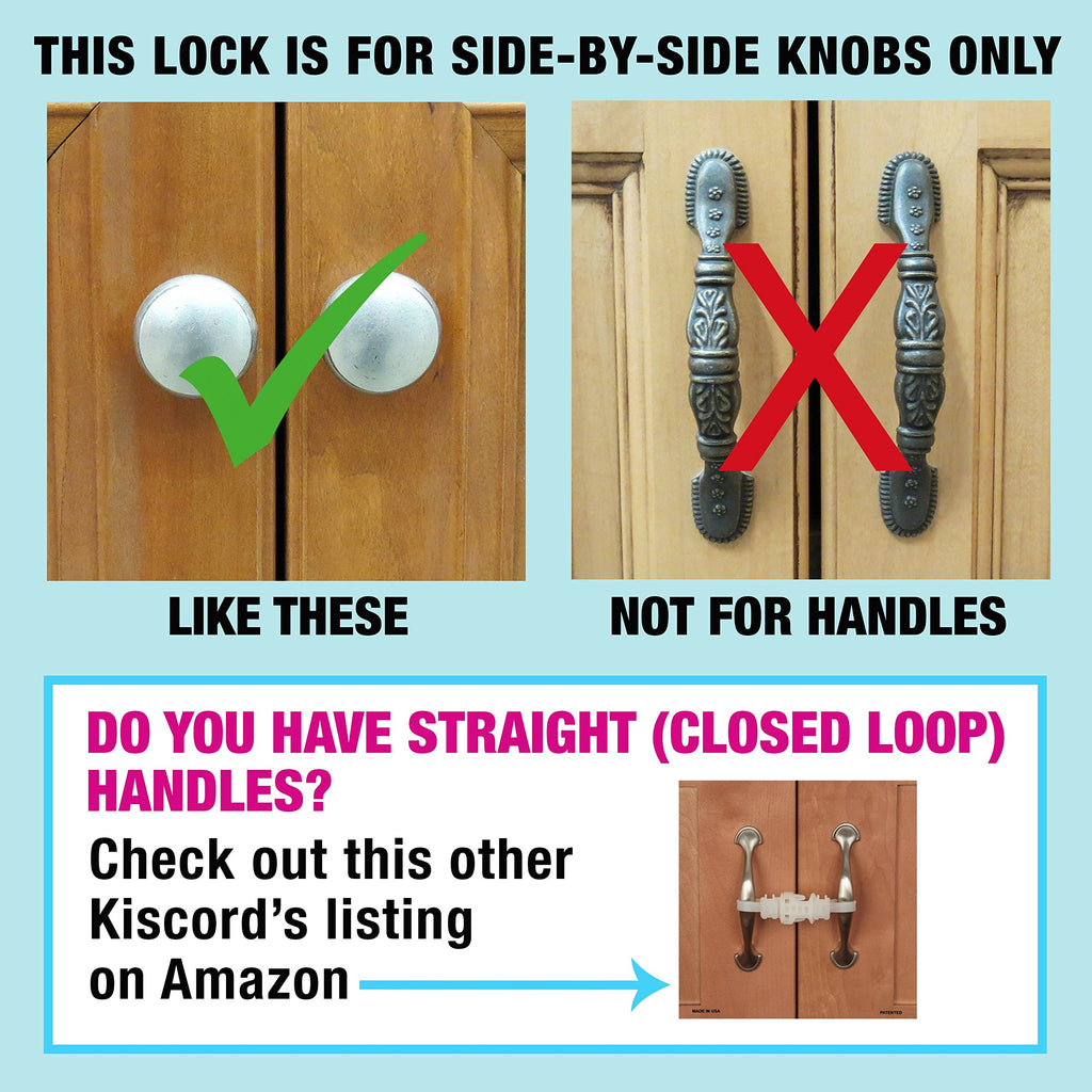 Baby Safety Cabinet Locks for Knobs Child Safety Cabinet Latches Safety Strap for Baby Proofing Cabinets Kitchen Door