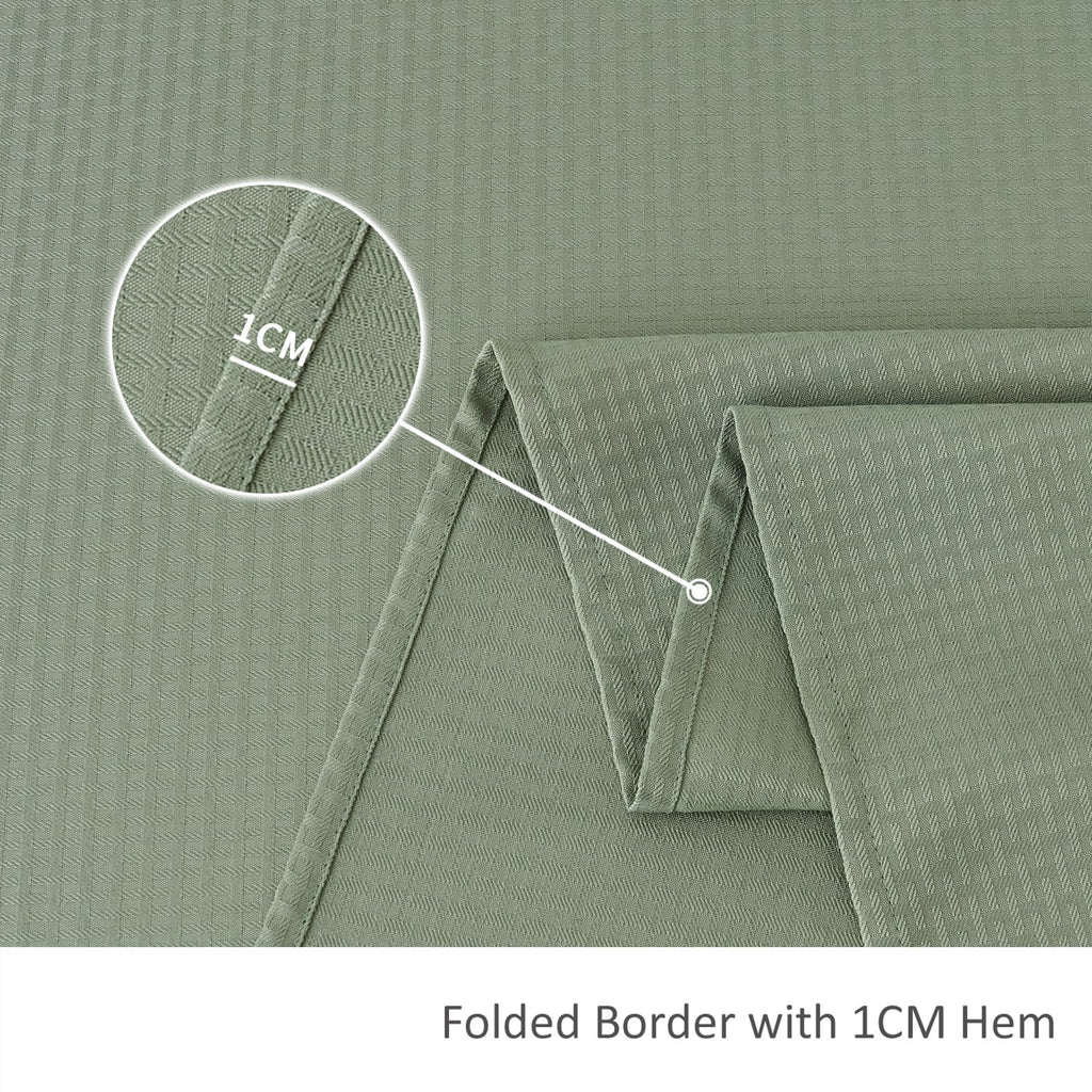 Rectangle Tablecloth Weaved Pattern Waterproof Spillproof Wrinkle Free Table Cloth, Kitchen Dining Tabletop
