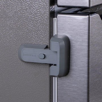 2-Pack Child Proof Fridge Lock with Adhesive - No Tools Required - Refrigerator Lock for Kids - Freezer Latch to Keep