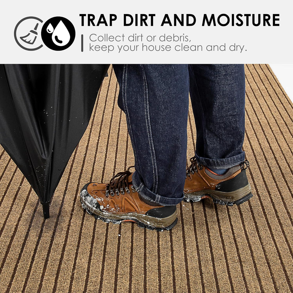 3Ft x 9Ft Outdoor Runner Rug Waterproof, Non Slip Rubber Backing